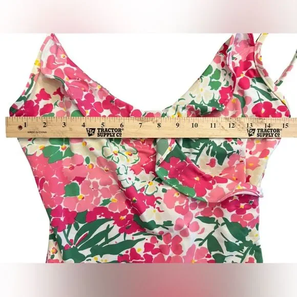 NWT Lauren Ralph Lauren Floral One-Piece Swimsuit Size 12 (W51) - Picture 6 of 13